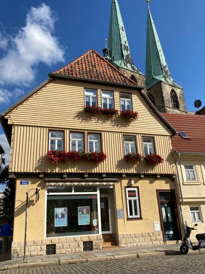 Ferienwohnung Zum Mathildenbrunnen Quedlinburg Exterior foto